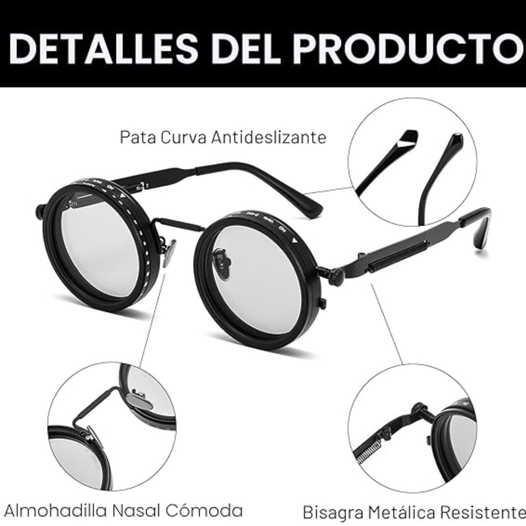 Gafas de sol con brillo regulable